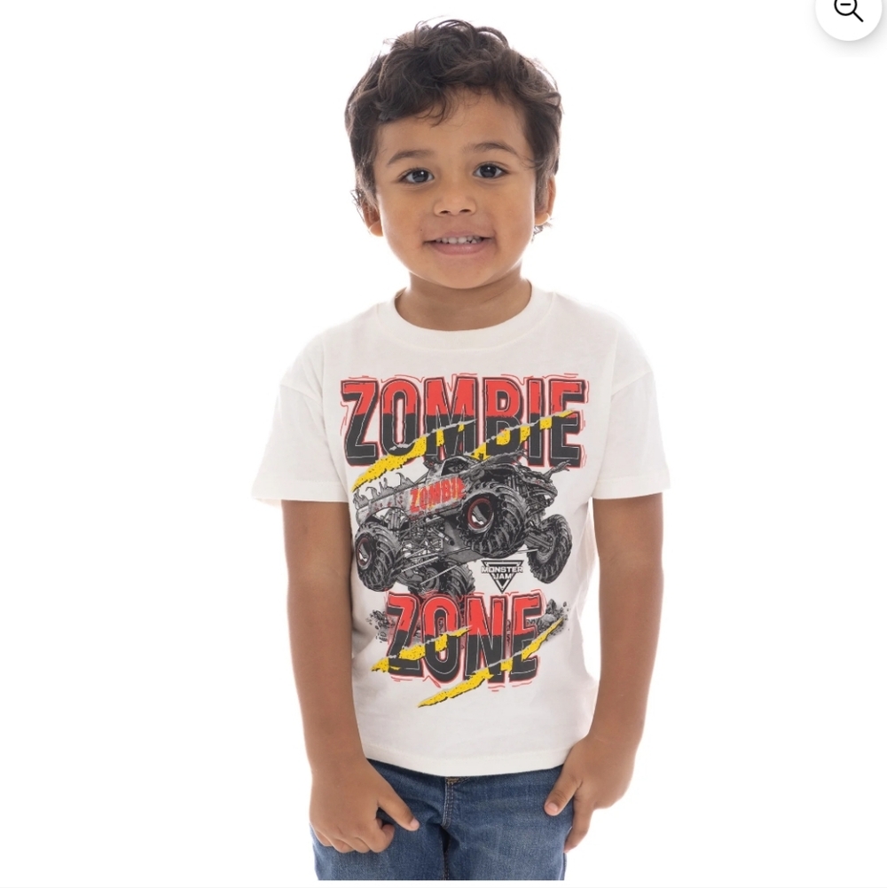 New Monster Jam Zombie Toddler Short Sleeve Tee